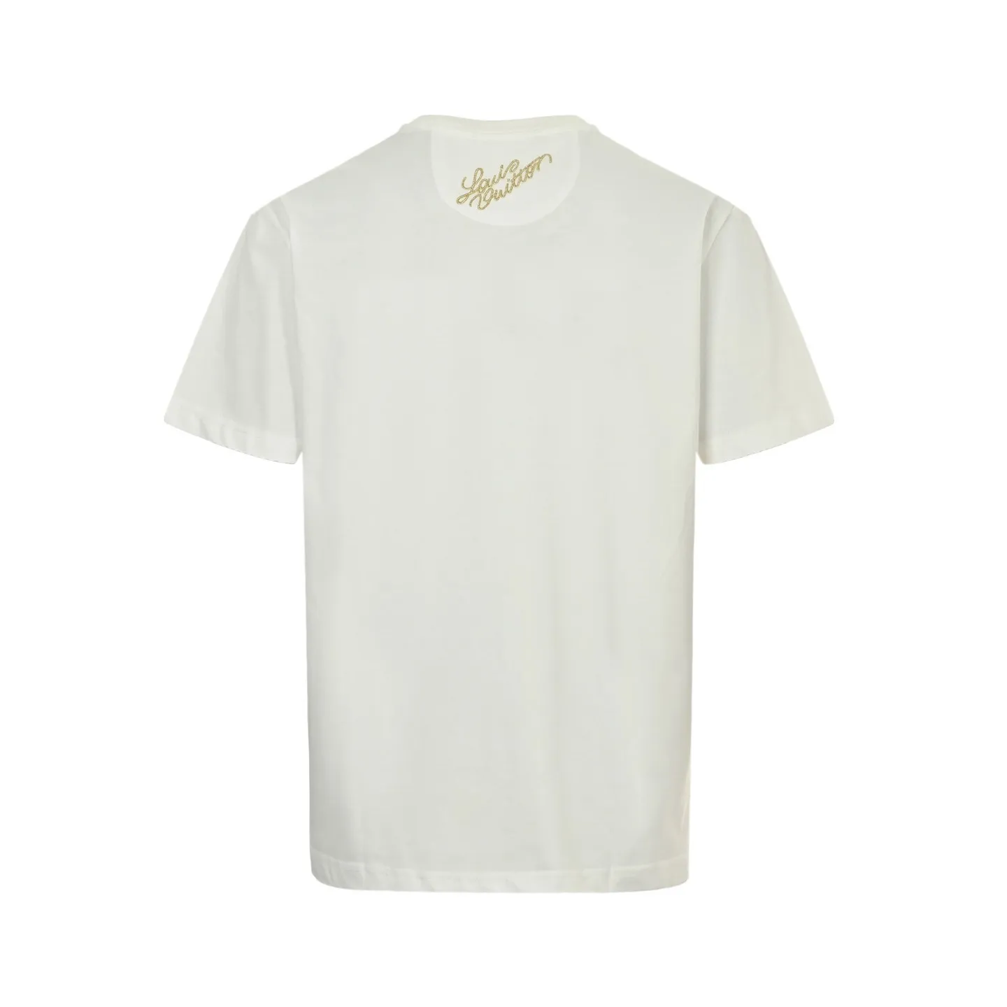 Louis Vuitton/Louis Vuitton 25ss double dog logo printed short sleeves